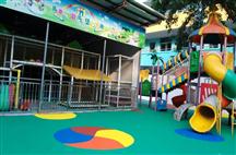 幼儿园EPM地面施工实物图
