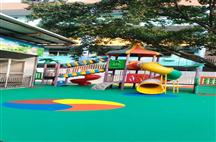 幼儿园EPM地面施工实物图