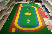 幼儿园EPM地面施工实物图
